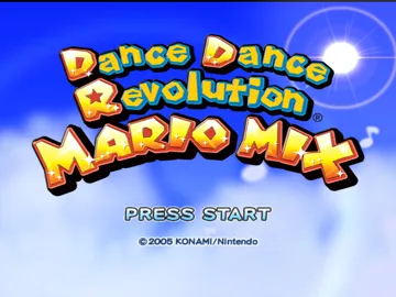 Dance Dance Revolution - Mario Mix screen shot title